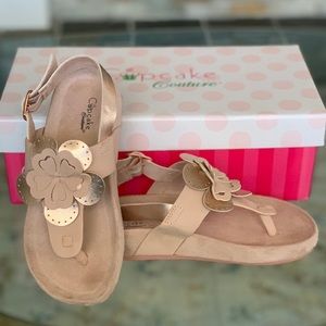 Cupcake Couture “Sabra” suede sandals. Size 13